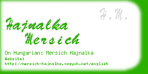 hajnalka mersich business card